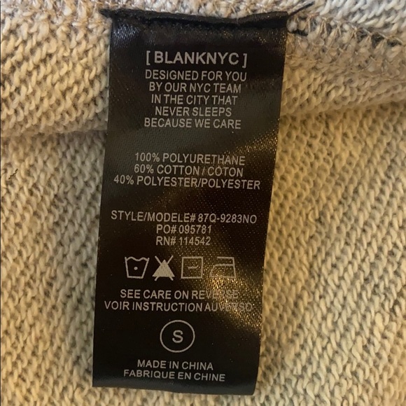 BLANKNYC Drape Front Leather Jacket - Picture 3 of 4